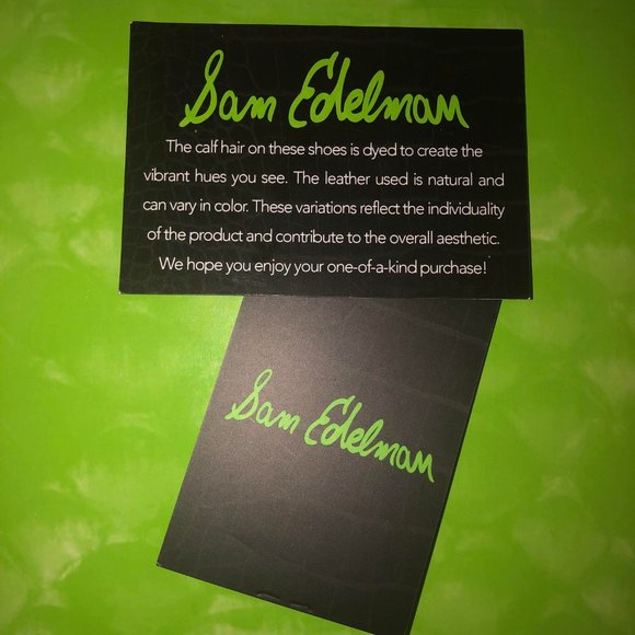 Sam Edelman Leopard Calf Hair Heels Size 7.5 - Picture 8 of 8